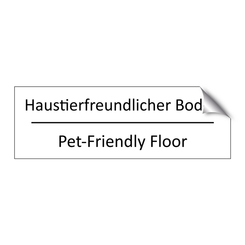 Haustierfreundlicher Boden - Pet-Friendly Floor