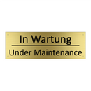 In Wartung - Under Maintenance