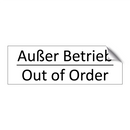 Außer Betrieb - Out of Order