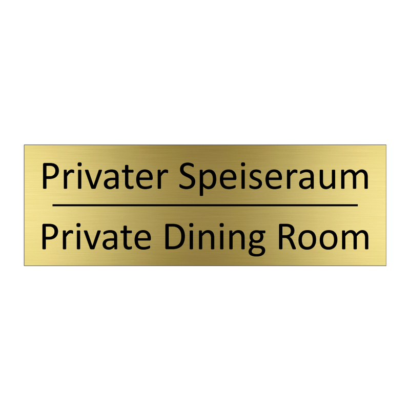 Privater Speiseraum - Private Dining Room