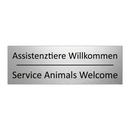 Assistenztiere Willkommen - Service Animals Welcome