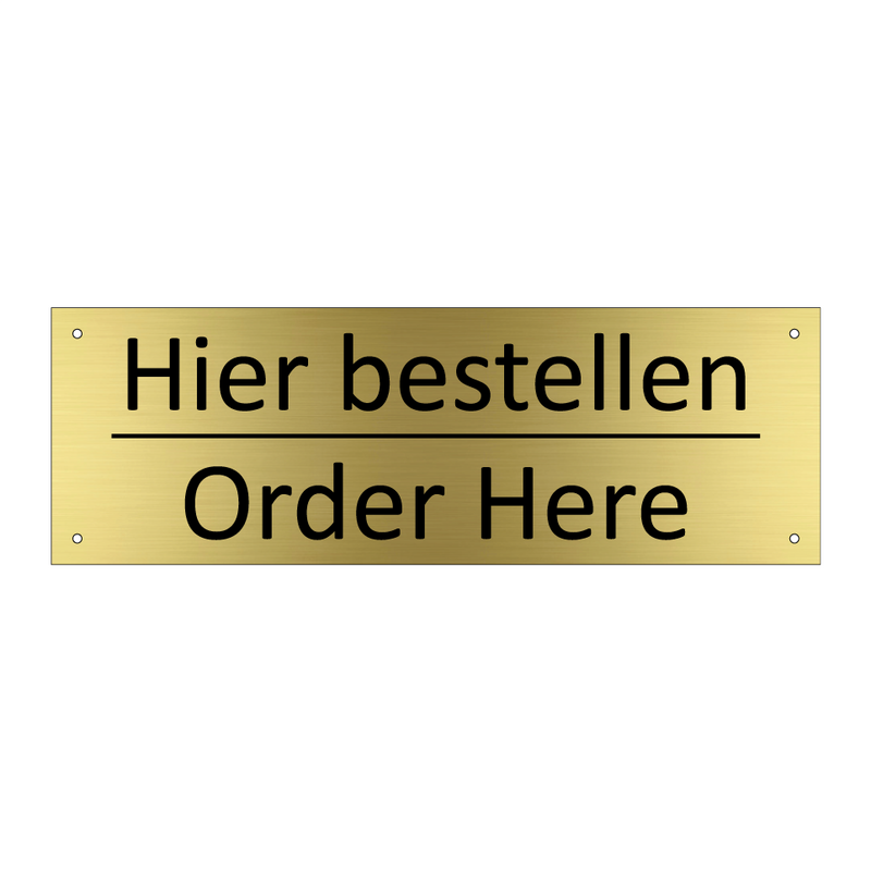 Hier bestellen - Order Here