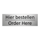 Hier bestellen - Order Here