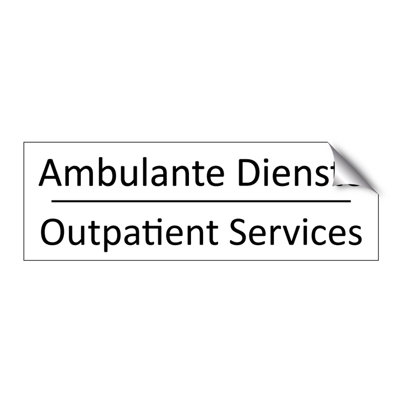 Ambulante Dienste - Outpatient Services
