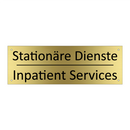 Stationäre Dienste - Inpatient Services