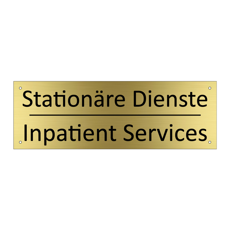 Stationäre Dienste - Inpatient Services