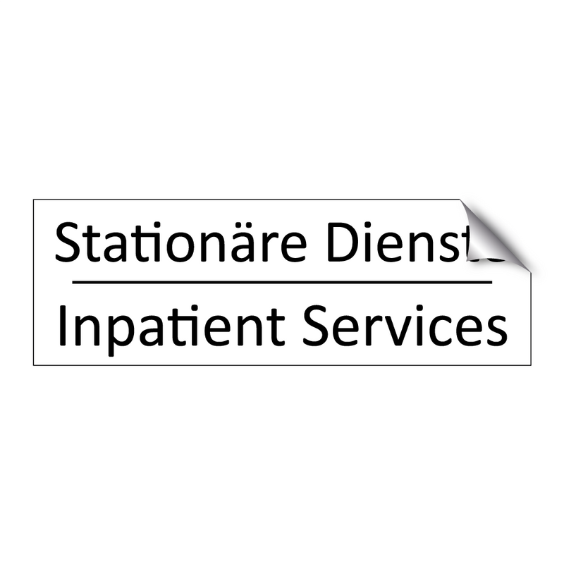Stationäre Dienste - Inpatient Services