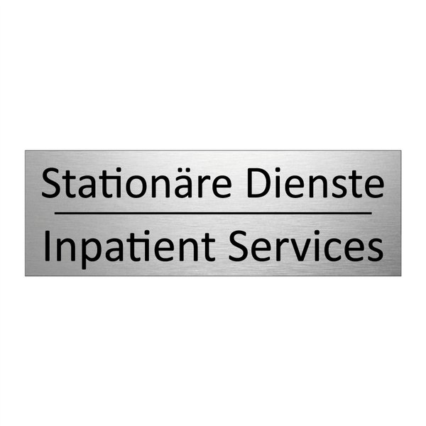 Stationäre Dienste - Inpatient Services
