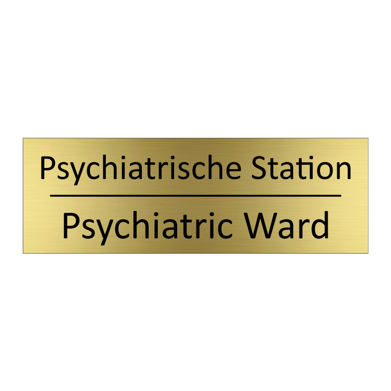 Psychiatrische Station - Psychiatric Ward