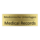 Medizinische Unterlagen - Medical Records