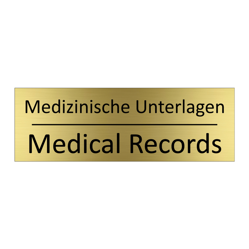 Medizinische Unterlagen - Medical Records