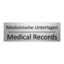 Medizinische Unterlagen - Medical Records