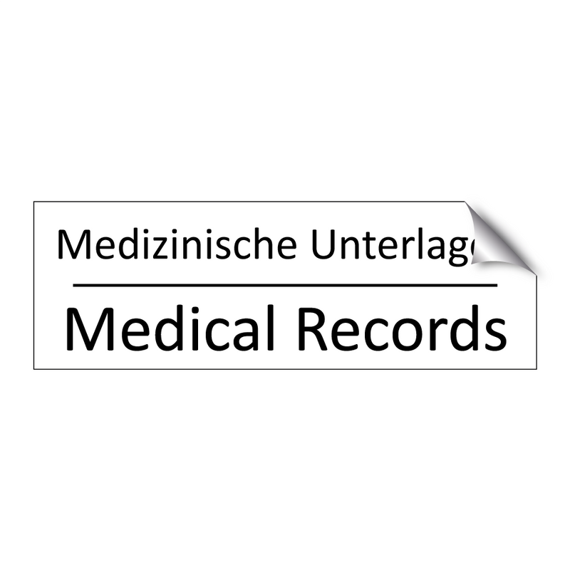 Medizinische Unterlagen - Medical Records