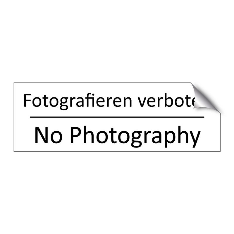 Fotografieren verboten - No Photography