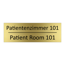 Patientenzimmer 101 - Patient Room 101
