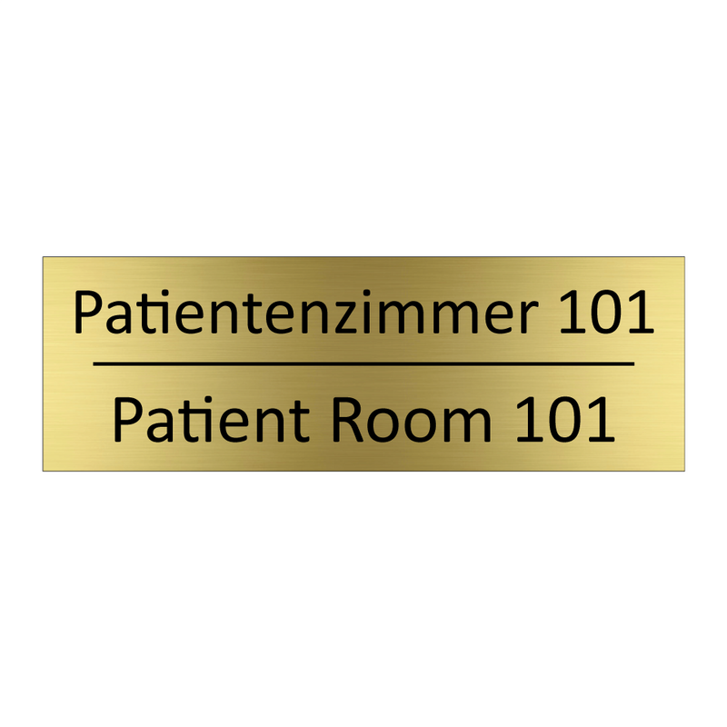 Patientenzimmer 101 - Patient Room 101