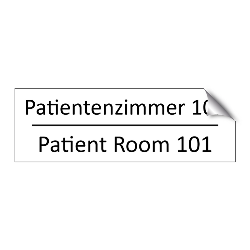 Patientenzimmer 101 - Patient Room 101