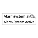 Alarmsystem aktiv - Alarm System Active