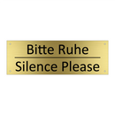 Bitte Ruhe - Silence Please