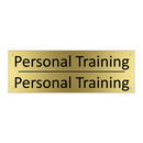 Personal Training - Personal Training