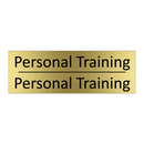 Personal Training - Personal Training