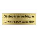 Gästepässe verfügbar - Guest Passes Available