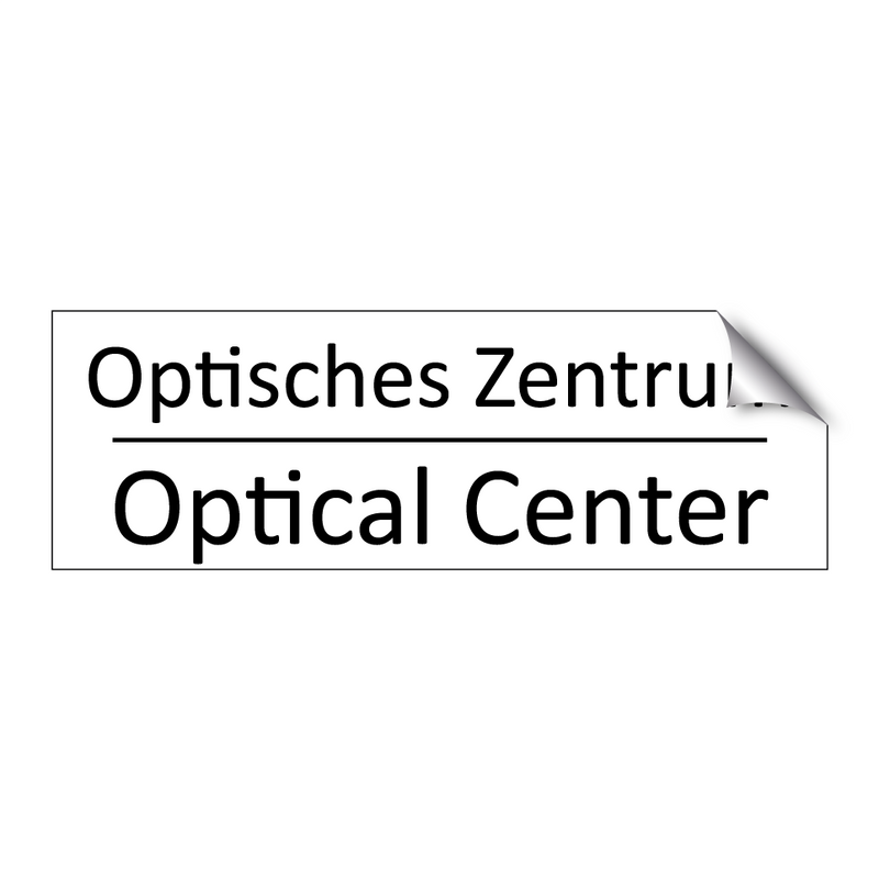 Optisches Zentrum - Optical Center