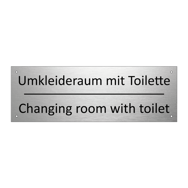 Umkleideraum mit Toilette - Changing room with toilet