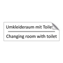 Umkleideraum mit Toilette - Changing room with toilet
