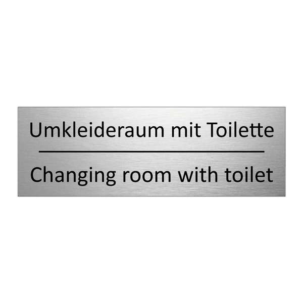 Umkleideraum mit Toilette - Changing room with toilet