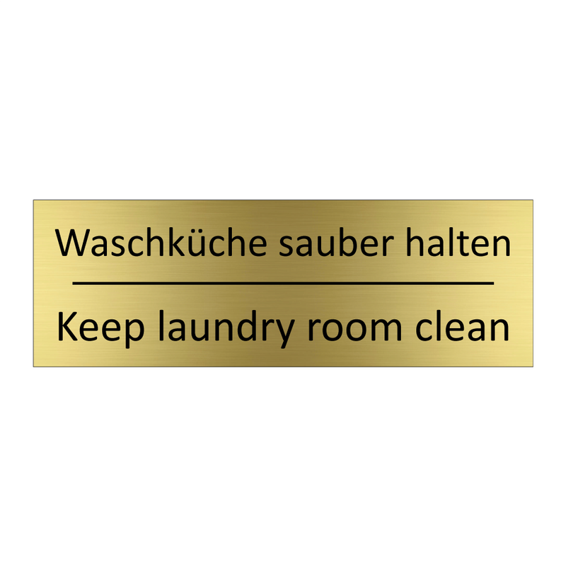 Waschküche sauber halten - Keep laundry room clean