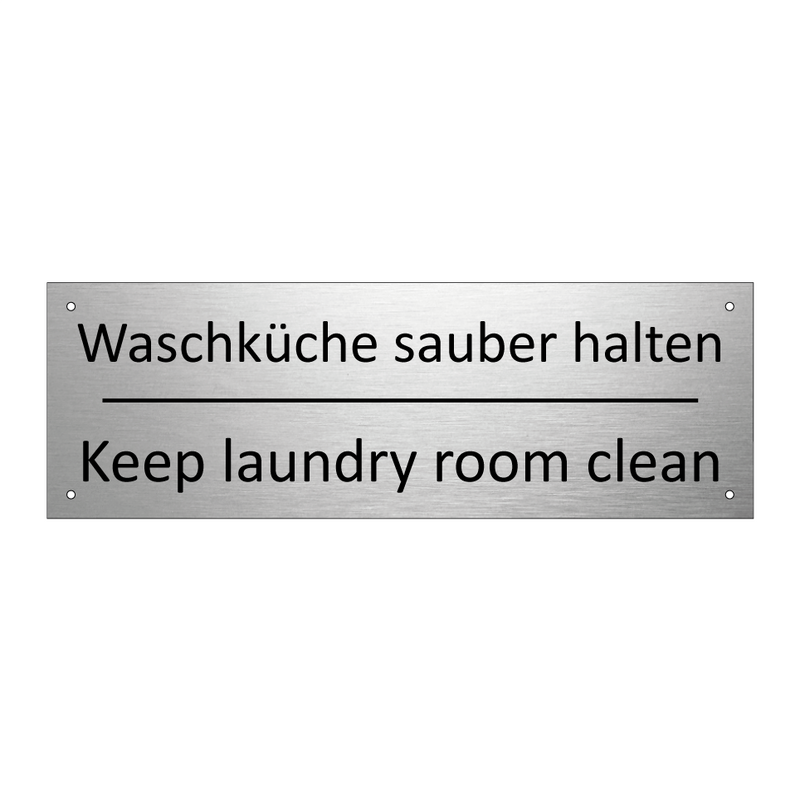 Waschküche sauber halten - Keep laundry room clean