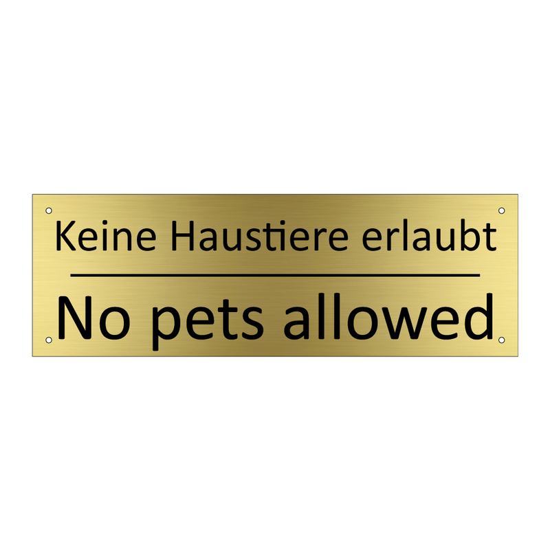 Keine Haustiere erlaubt - No pets allowed