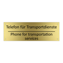 Telefon für Transportdienste - Phone for transportation services /.../