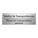 Telefon für Transportdienste - Phone for transportation services /.../