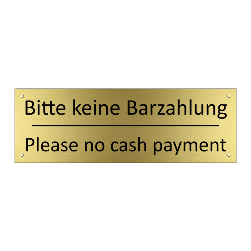 Bitte keine Barzahlung - Please no cash payment