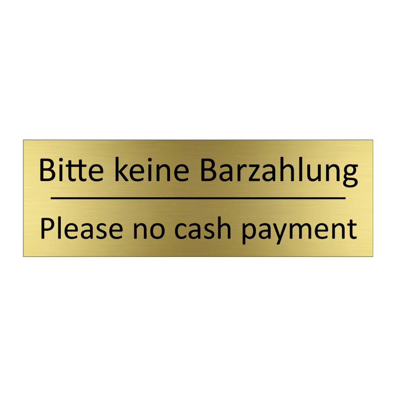 Bitte keine Barzahlung - Please no cash payment