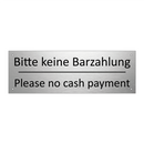 Bitte keine Barzahlung - Please no cash payment