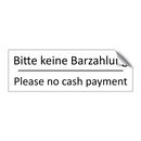 Bitte keine Barzahlung - Please no cash payment
