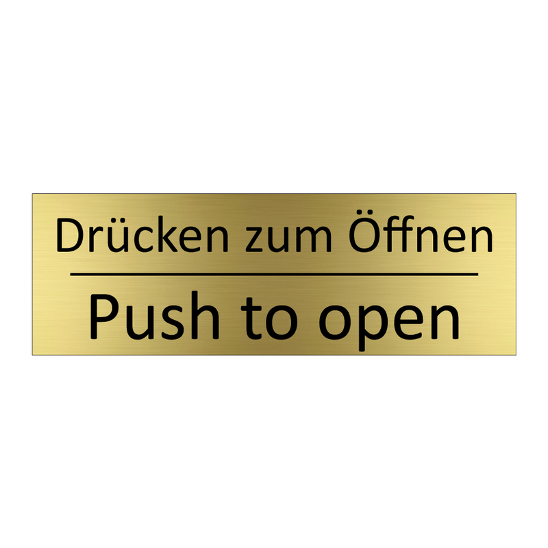 Drücken zum Öffnen - Push to open