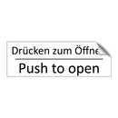 Drücken zum Öffnen - Push to open