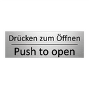 Drücken zum Öffnen - Push to open
