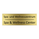 Spa- und Wellnesszentrum - Spa & Wellness Center