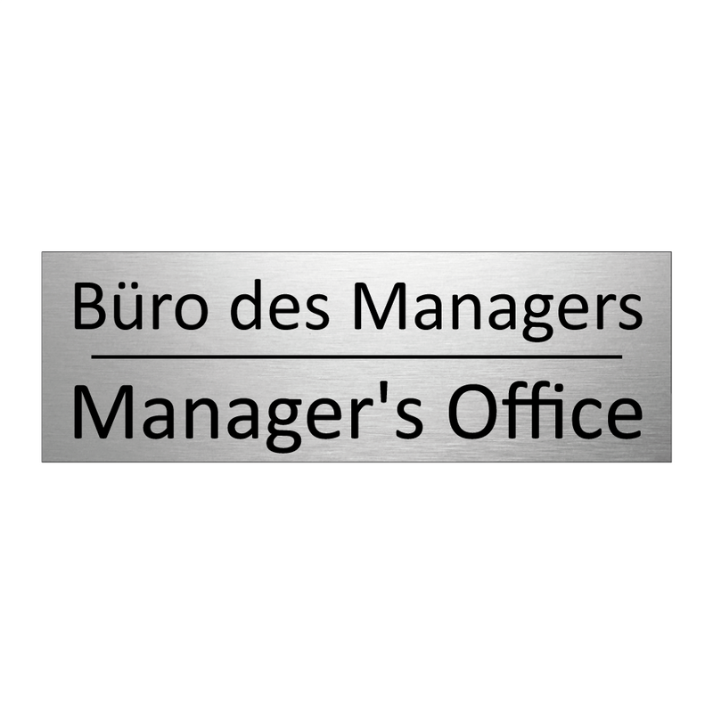 Büro des Managers - Manager's Office
