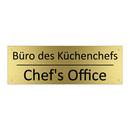 Büro des Küchenchefs - Chef's Office