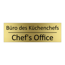 Büro des Küchenchefs - Chef's Office