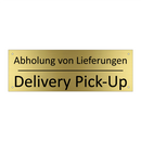 Abholung von Lieferungen - Delivery Pick-Up