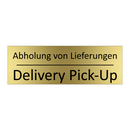 Abholung von Lieferungen - Delivery Pick-Up