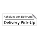 Abholung von Lieferungen - Delivery Pick-Up