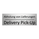 Abholung von Lieferungen - Delivery Pick-Up
